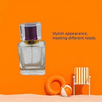 Flacon plat pătrat de parfum de 50 ml